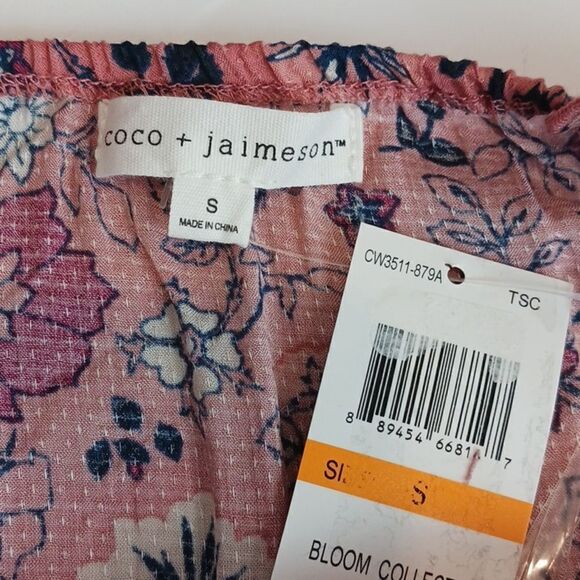 Coco + Jamieson floral smocked peasant top size small - Picture 9 of 9